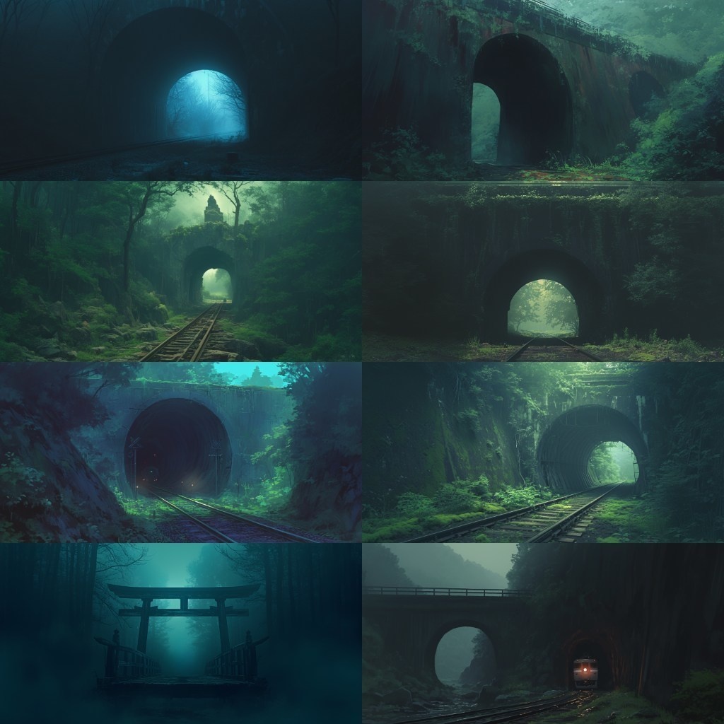 【背景素材】廃村230枚(因習村,田舎,廃墟,トンネル,ホラー系)