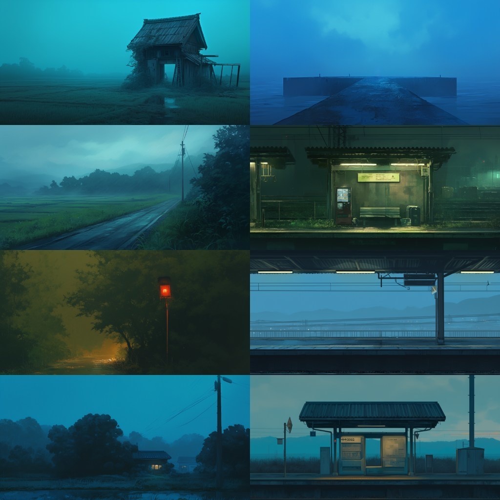 【背景素材】廃村230枚(因習村,田舎,廃墟,トンネル,ホラー系)