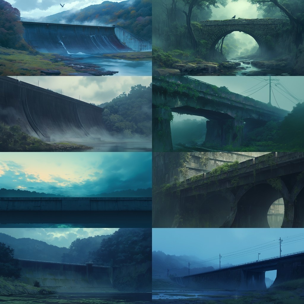 【背景素材】廃村230枚(因習村,田舎,廃墟,トンネル,ホラー系)