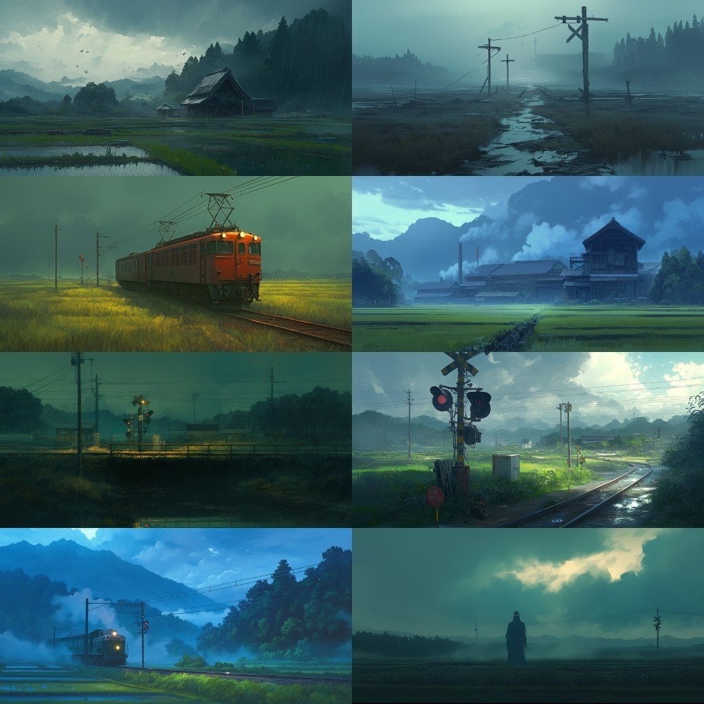 【背景素材】廃村230枚(因習村,田舎,廃墟,トンネル,ホラー系)