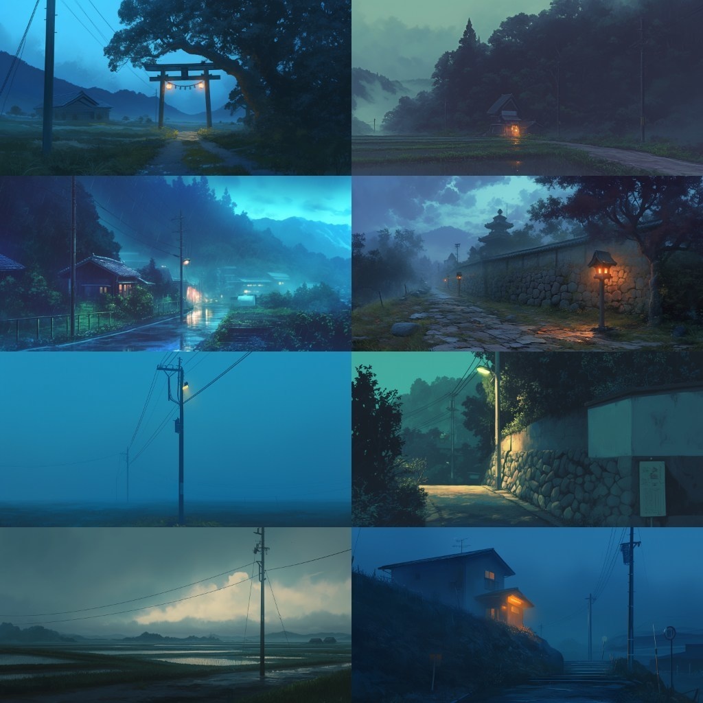 【背景素材】廃村230枚(因習村,田舎,廃墟,トンネル,ホラー系)