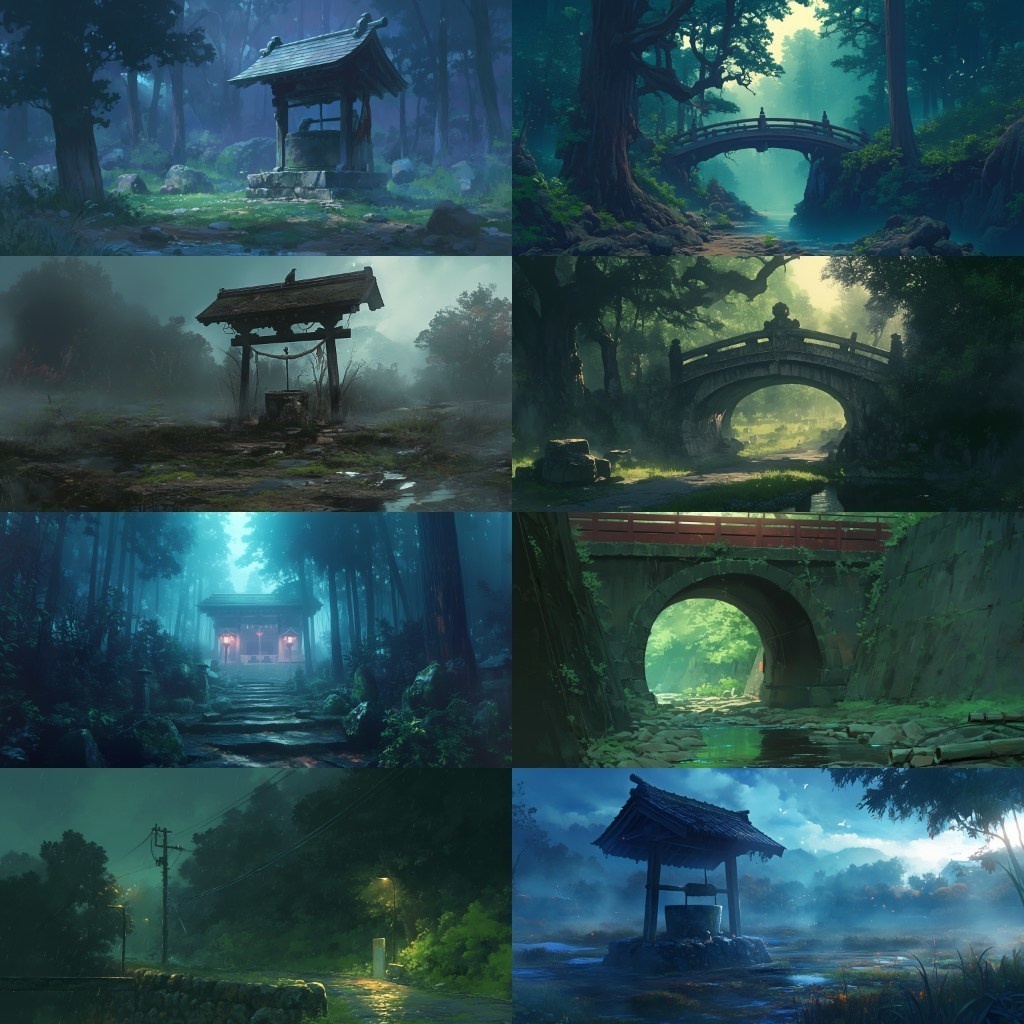 【背景素材】廃村230枚(因習村,田舎,廃墟,トンネル,ホラー系)