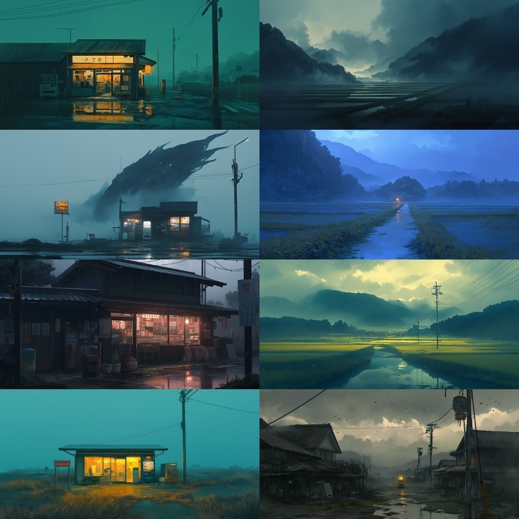 【背景素材】廃村230枚(因習村,田舎,廃墟,トンネル,ホラー系)