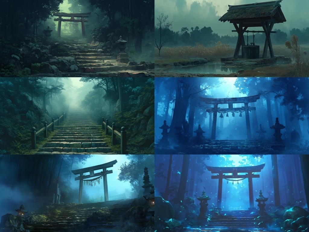 【背景素材】廃村230枚(因習村,田舎,廃墟,トンネル,ホラー系)