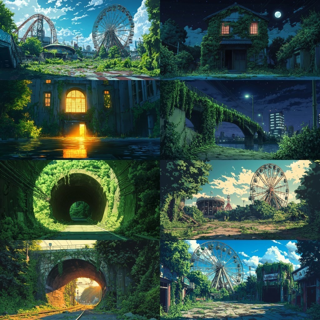 【背景素材】廃都市230枚(ポストアポカリプス,終末,廃墟)