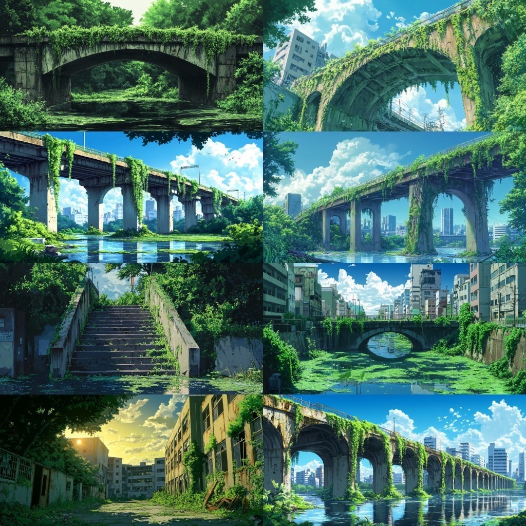 【背景素材】廃都市230枚(ポストアポカリプス,終末,廃墟)