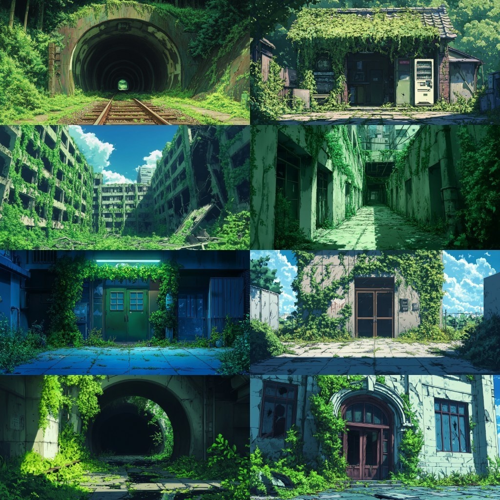 【背景素材】廃都市230枚(ポストアポカリプス,終末,廃墟)