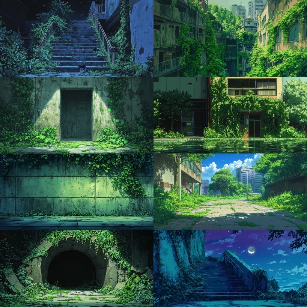 【背景素材】廃都市230枚(ポストアポカリプス,終末,廃墟)