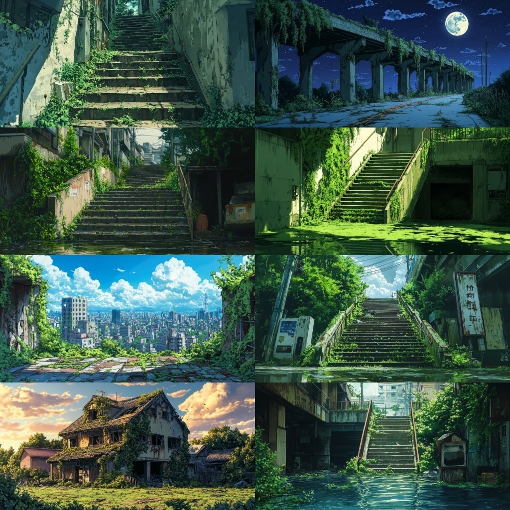 【背景素材】廃都市230枚(ポストアポカリプス,終末,廃墟)