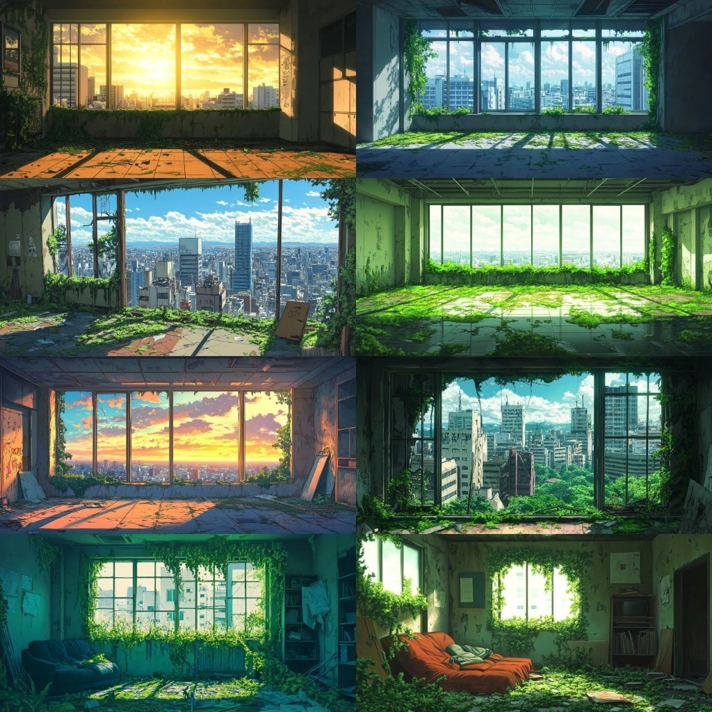 【背景素材】廃都市230枚(ポストアポカリプス,終末,廃墟)