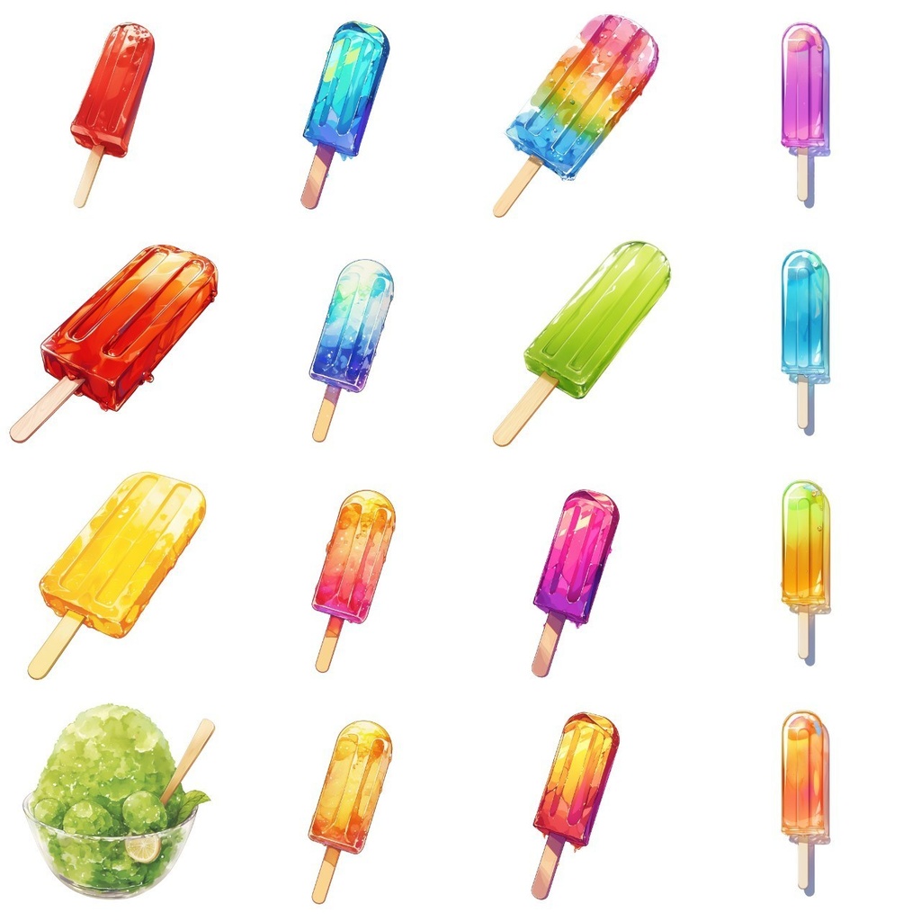 【透過素材】スイーツ200枚(ケーキ,パイ,ドーナツ,洋菓子,アイス,キャンディー,かき氷)