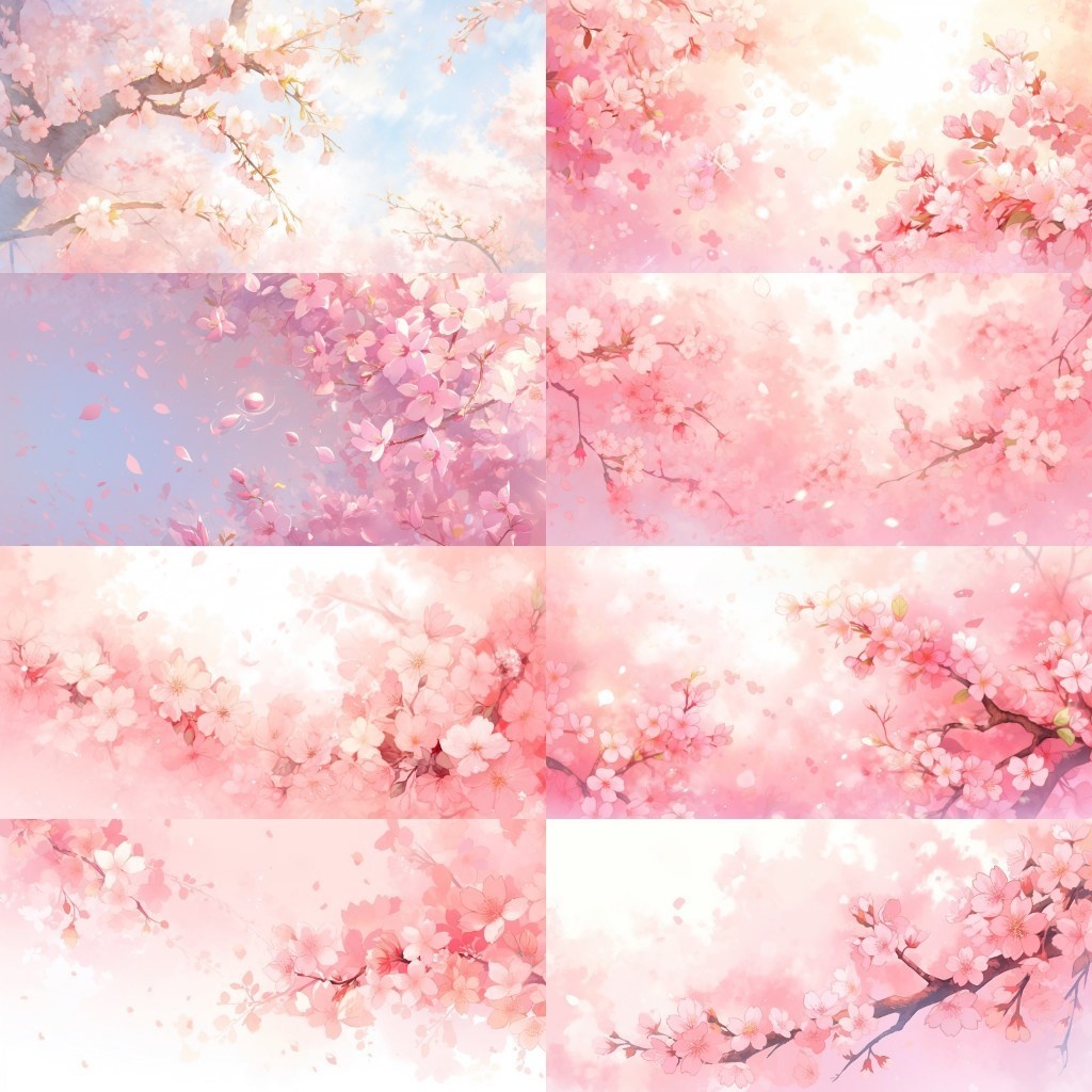 【背景素材】春景色350枚(桜並木,部屋,公園)