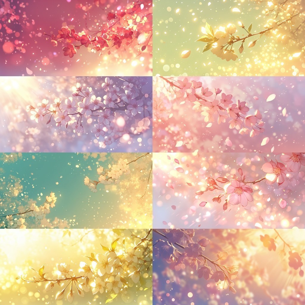 【背景素材】春景色350枚(桜並木,部屋,公園)