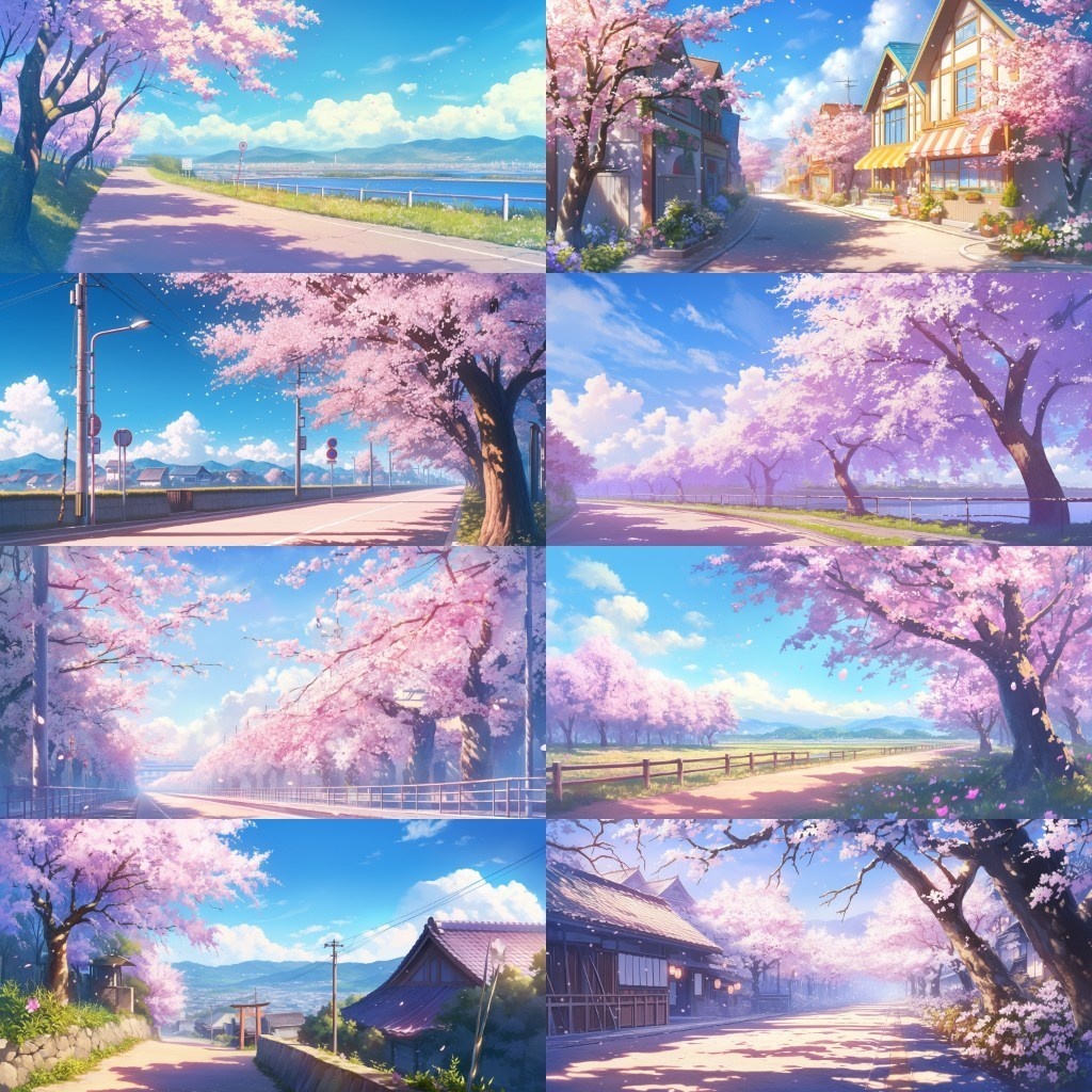 【背景素材】春景色350枚(桜並木,部屋,公園)