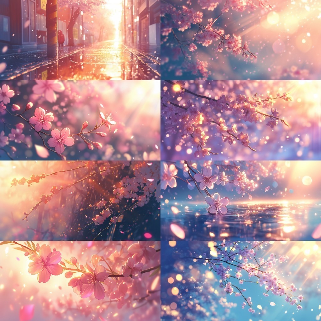 【背景素材】春景色350枚(桜並木,部屋,公園)