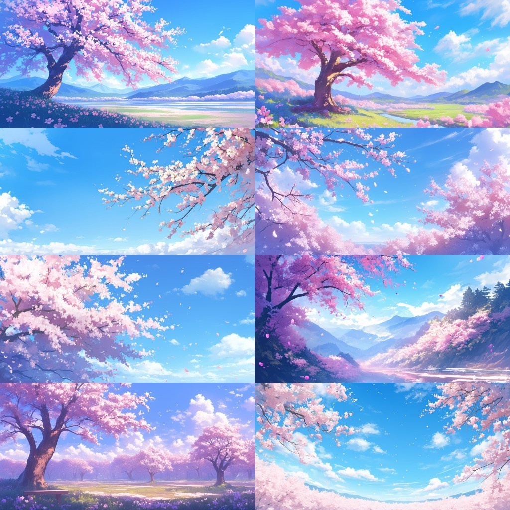 【背景素材】春景色350枚(桜並木,部屋,公園)