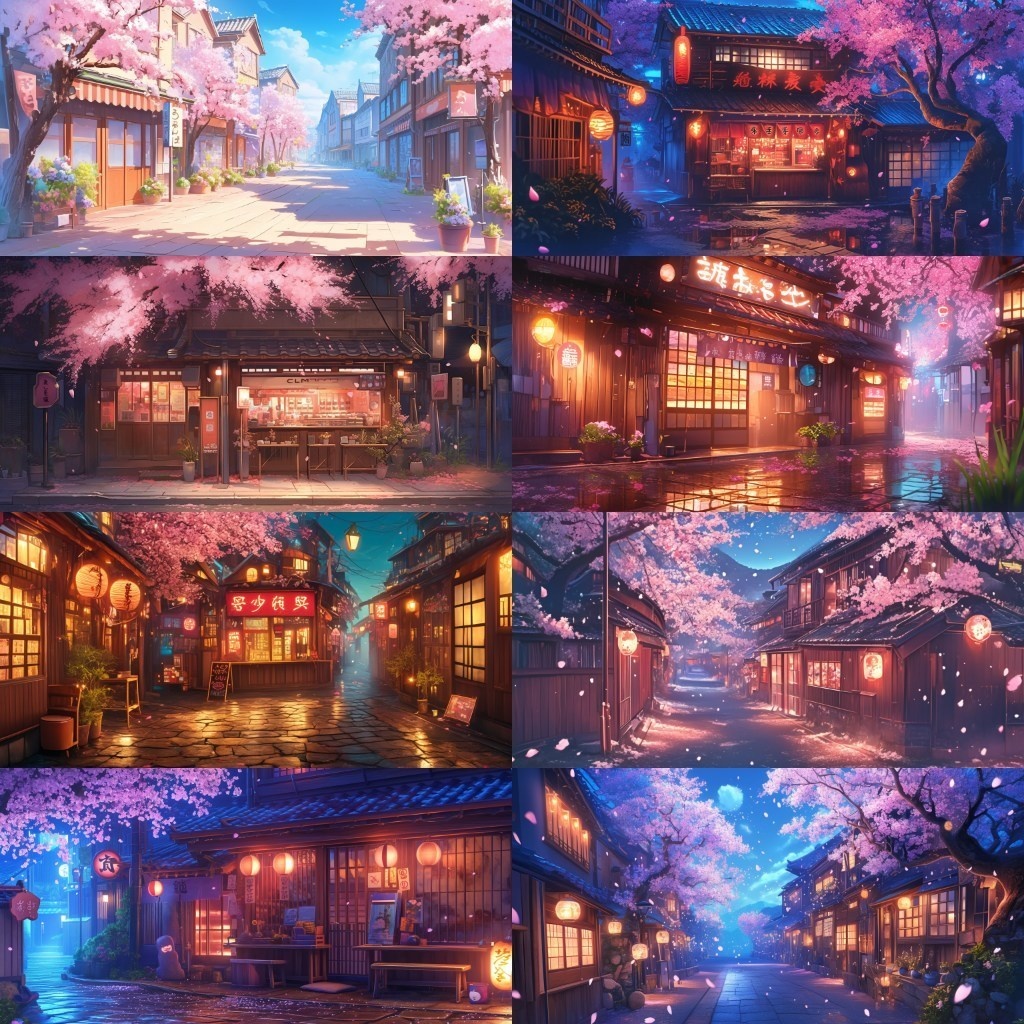 【背景素材】春景色350枚(桜並木,部屋,公園)