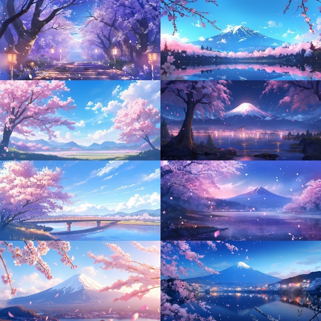 【背景素材】春景色350枚(桜並木,部屋,公園)