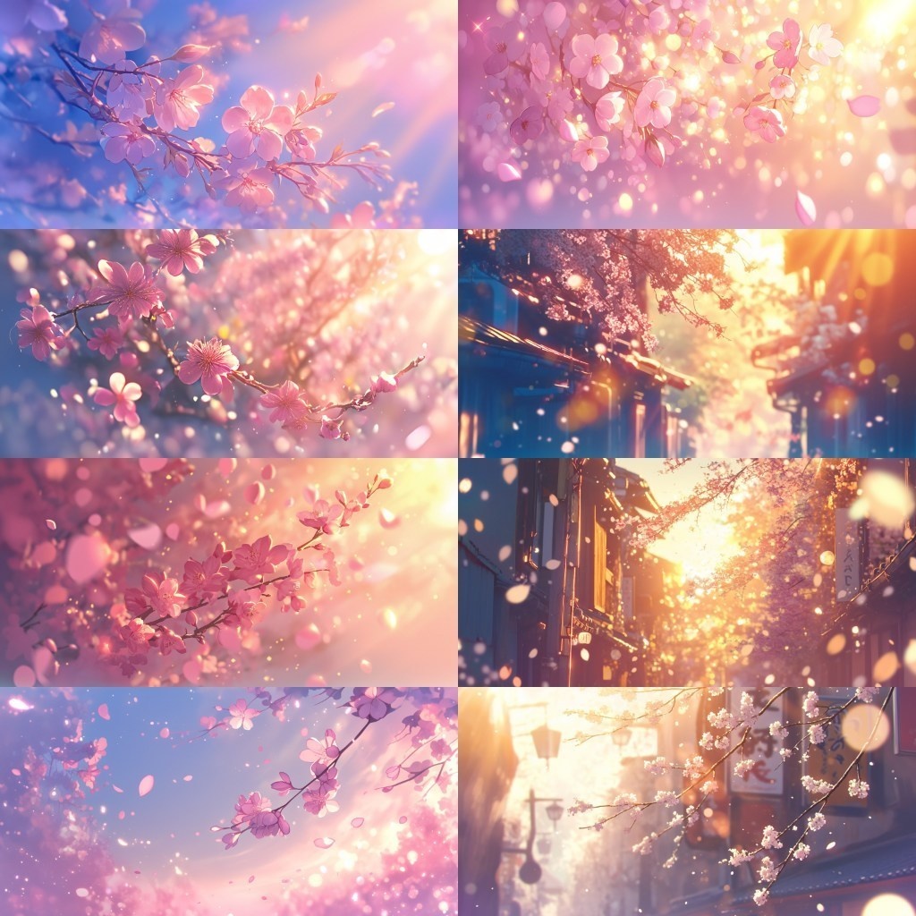 【背景素材】春景色350枚(桜並木,部屋,公園)