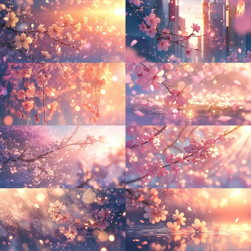 【背景素材】春景色350枚(桜並木,部屋,公園)