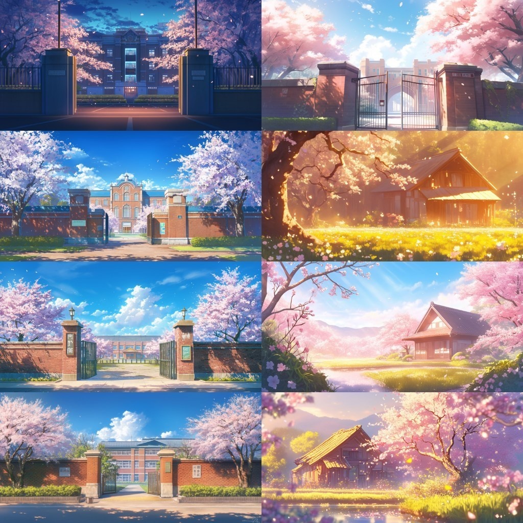 【背景素材】春景色350枚(桜並木,部屋,公園)