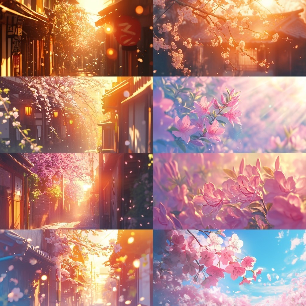 【背景素材】春景色350枚(桜並木,部屋,公園)