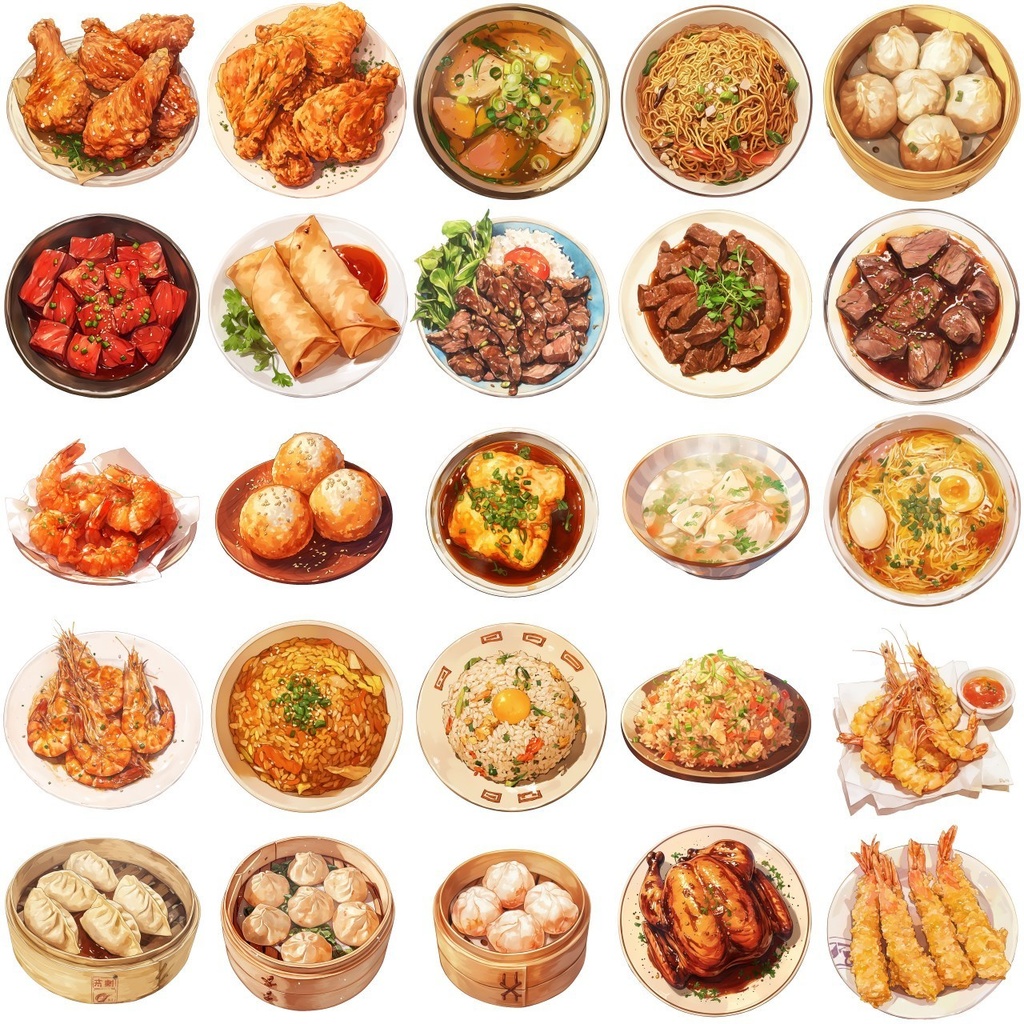 【透過素材】料理220枚(和食,中華,洋食,ファストフード)