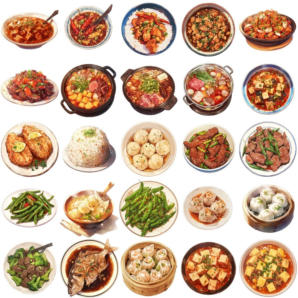 【透過素材】料理220枚(和食,中華,洋食,ファストフード)