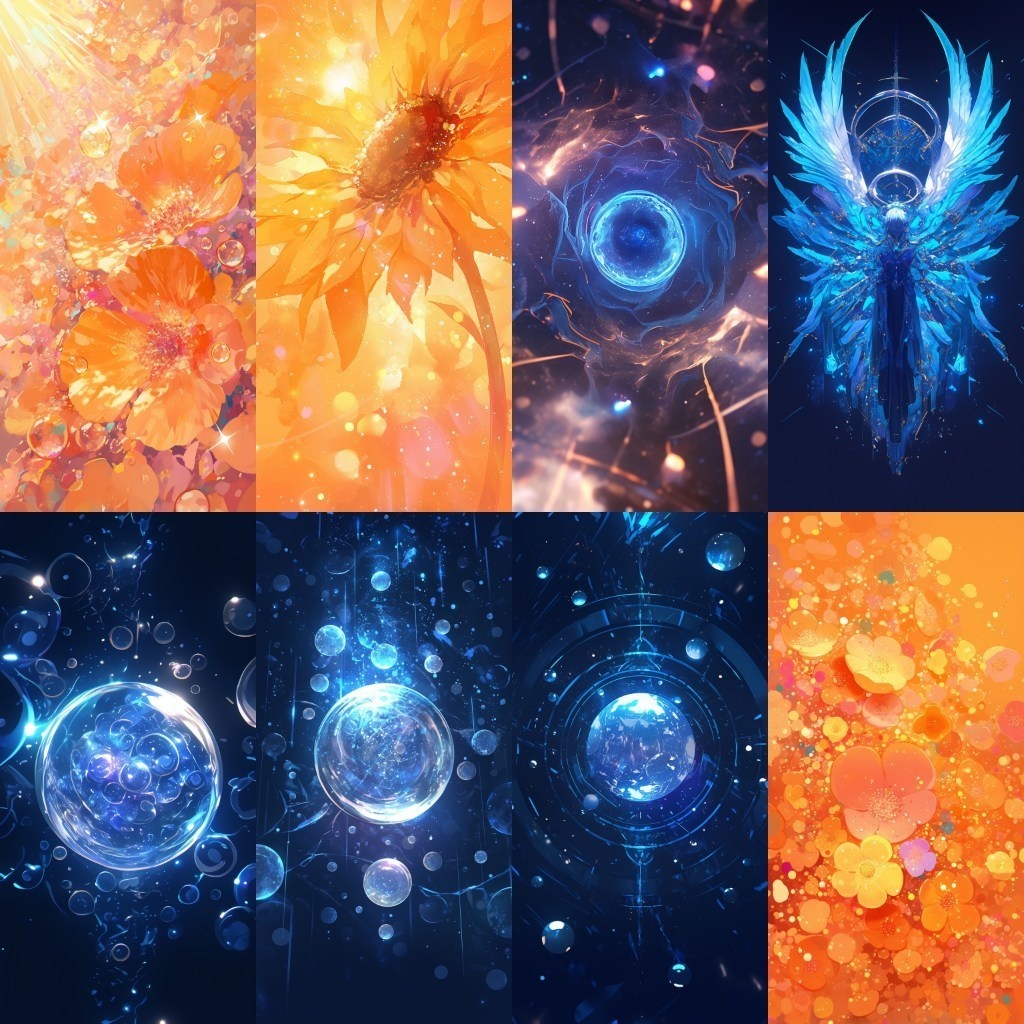 【背景素材】縦型配信背景素材(ステージ,抽象的,水中,CG)