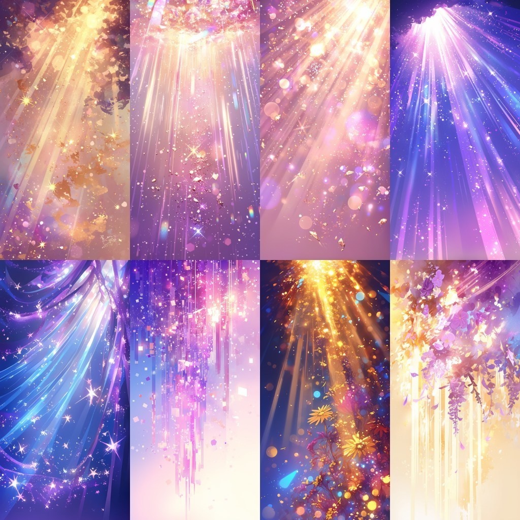 【背景素材】縦型配信背景素材(ステージ,抽象的,水中,CG)