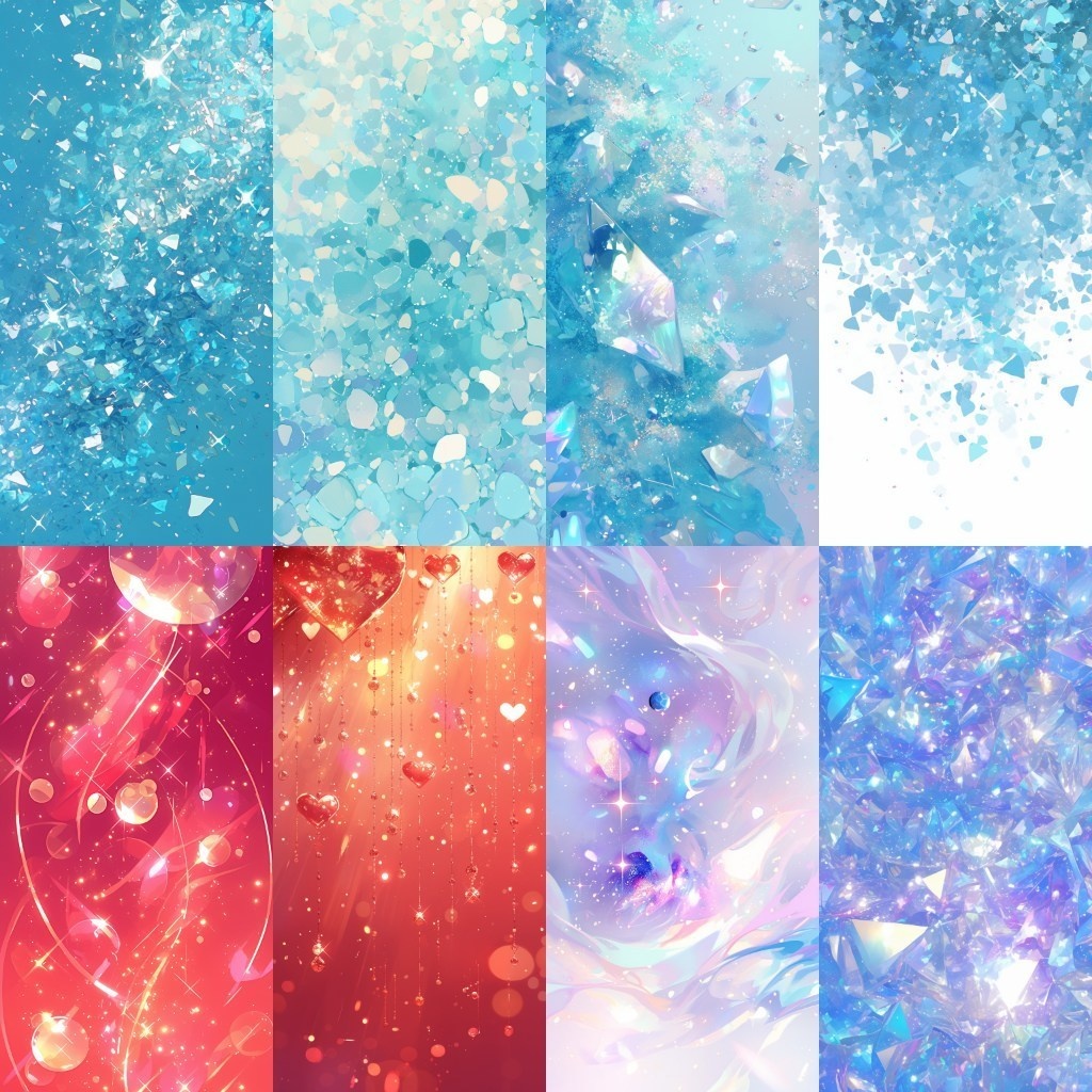 【背景素材】縦型配信背景素材(ステージ,抽象的,水中,CG)