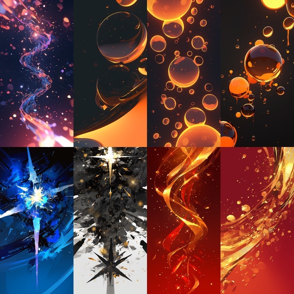 【背景素材】縦型配信背景素材(ステージ,抽象的,水中,CG)