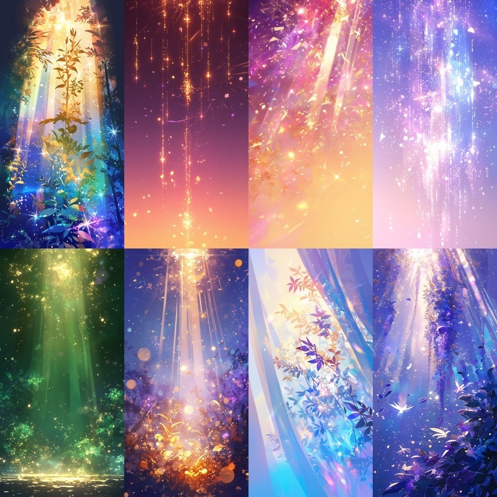 【背景素材】縦型配信背景素材(ステージ,抽象的,水中,CG)