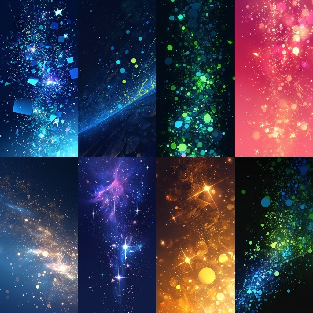 【背景素材】縦型配信背景素材(ステージ,抽象的,水中,CG)