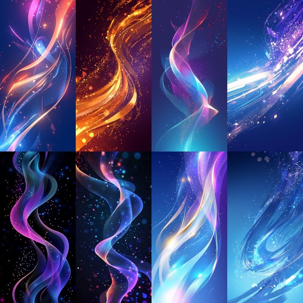 【背景素材】縦型配信背景素材(ステージ,抽象的,水中,CG)