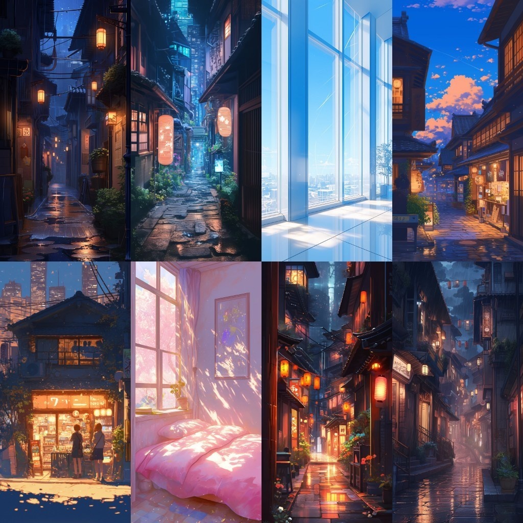 【背景素材】縦型背景集(都会,壁,森,神社,和風)