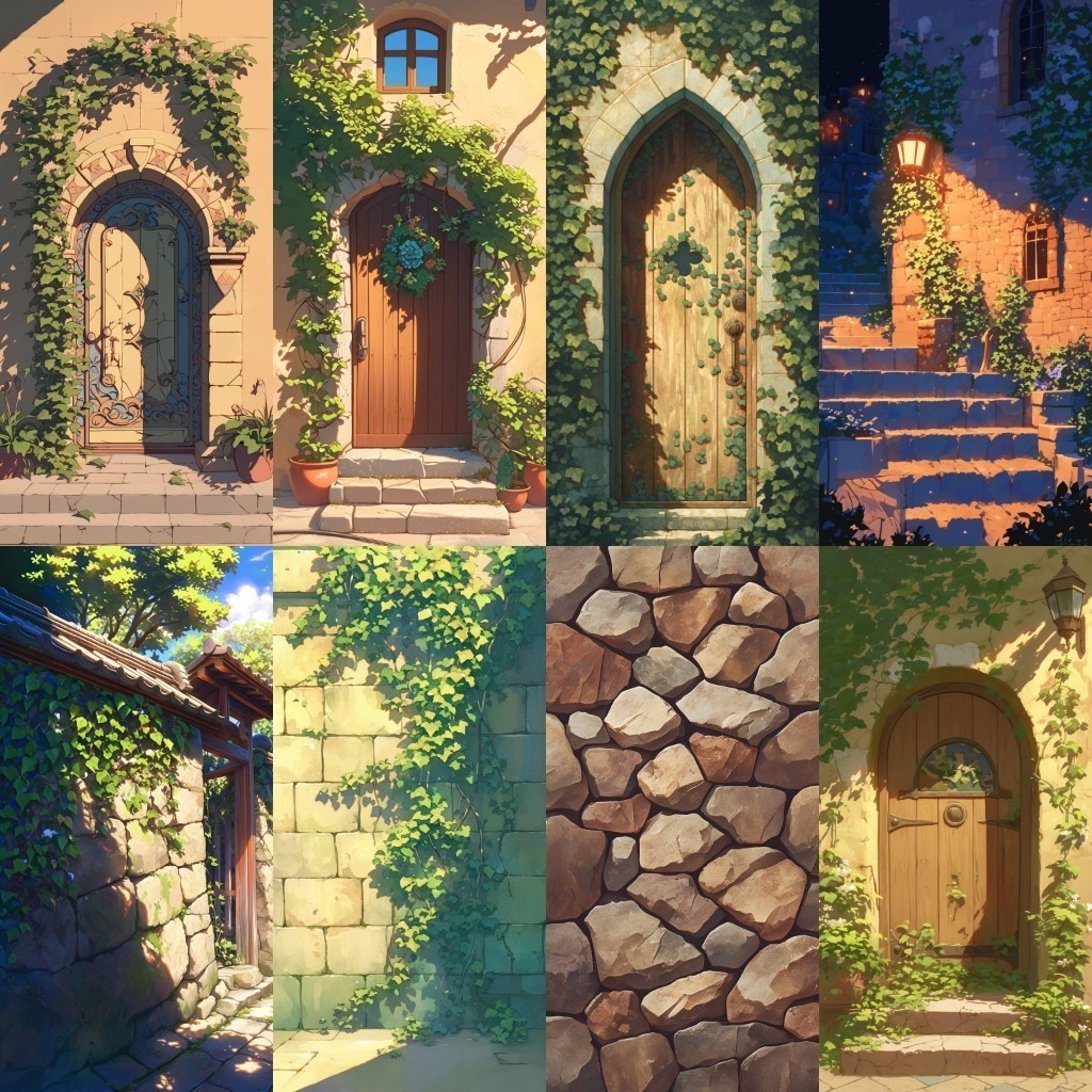 【背景素材】縦型背景集(都会,壁,森,神社,和風)