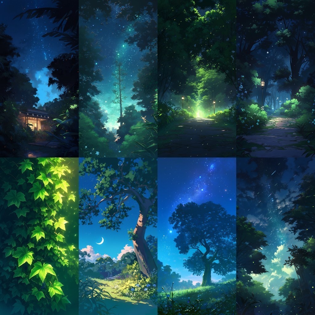 【背景素材】縦型背景集(都会,壁,森,神社,和風)