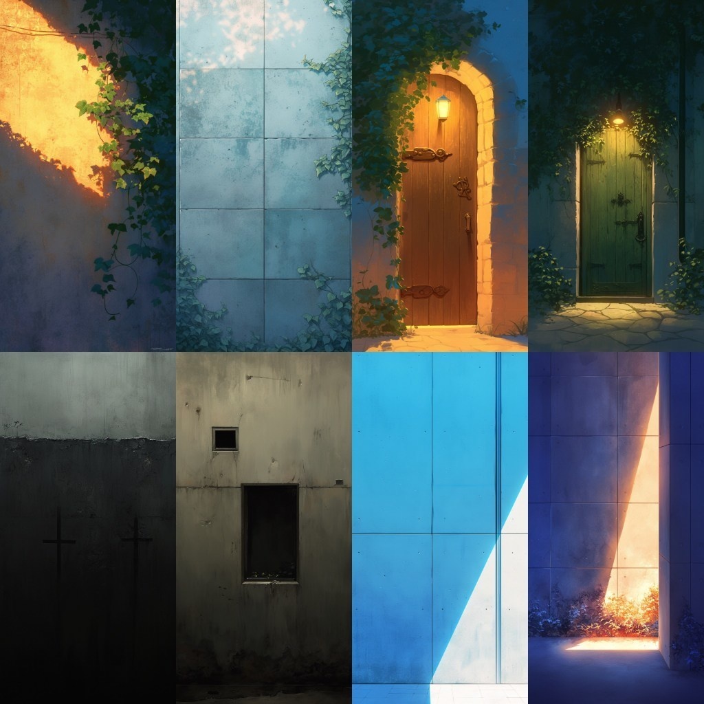 【背景素材】縦型背景集(都会,壁,森,神社,和風)