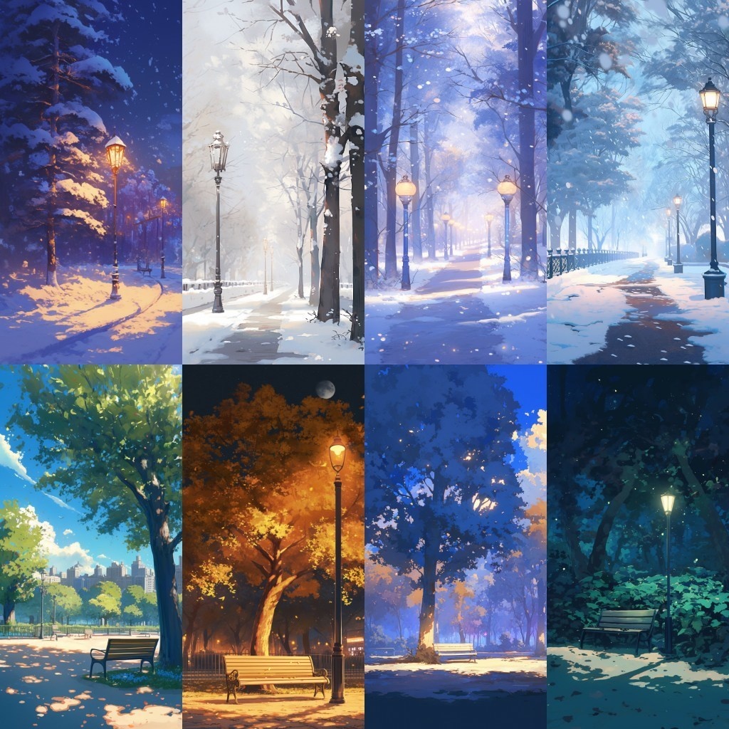 【背景素材】縦型背景集(都会,壁,森,神社,和風)