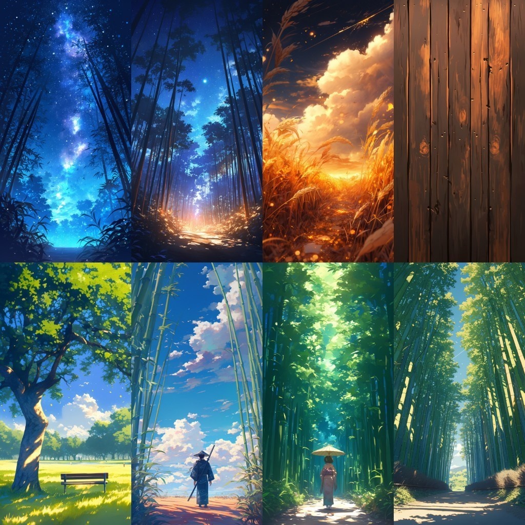 【背景素材】縦型背景集(都会,壁,森,神社,和風)