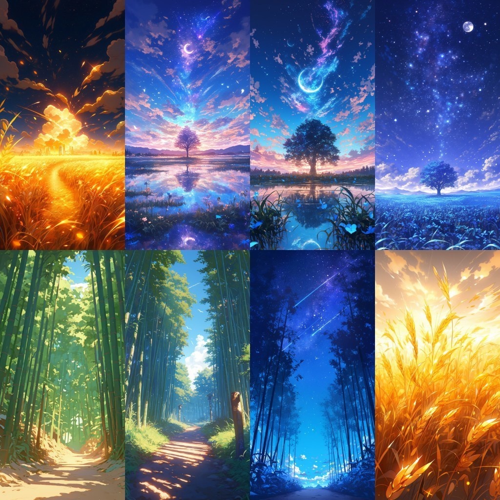 【背景素材】縦型背景集(都会,壁,森,神社,和風)