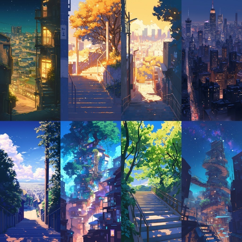 【背景素材】縦型背景集(都会,壁,森,神社,和風)