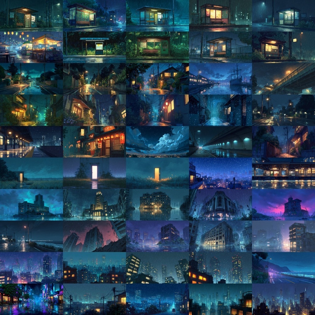 【背景素材】雨のある景色500枚