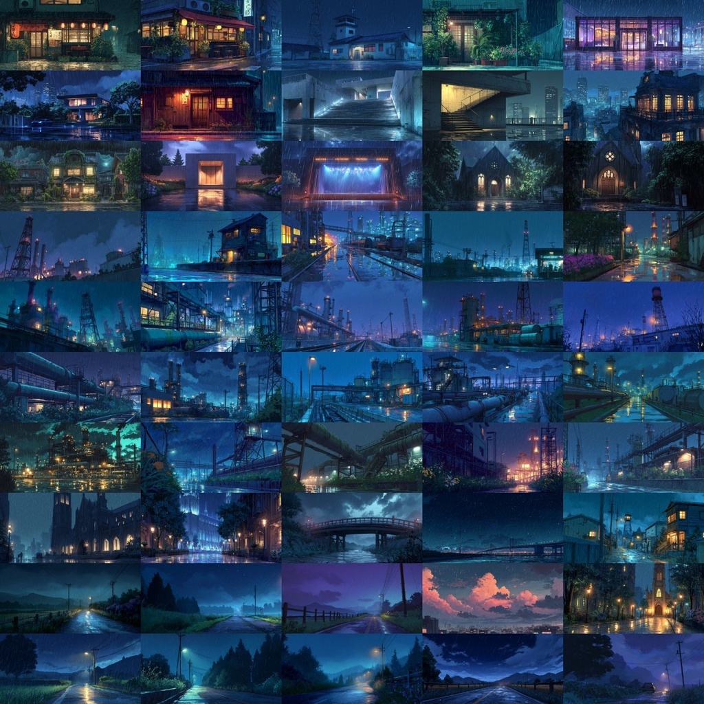 【背景素材】雨のある景色500枚