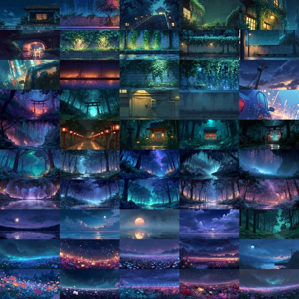 【背景素材】雨のある景色500枚