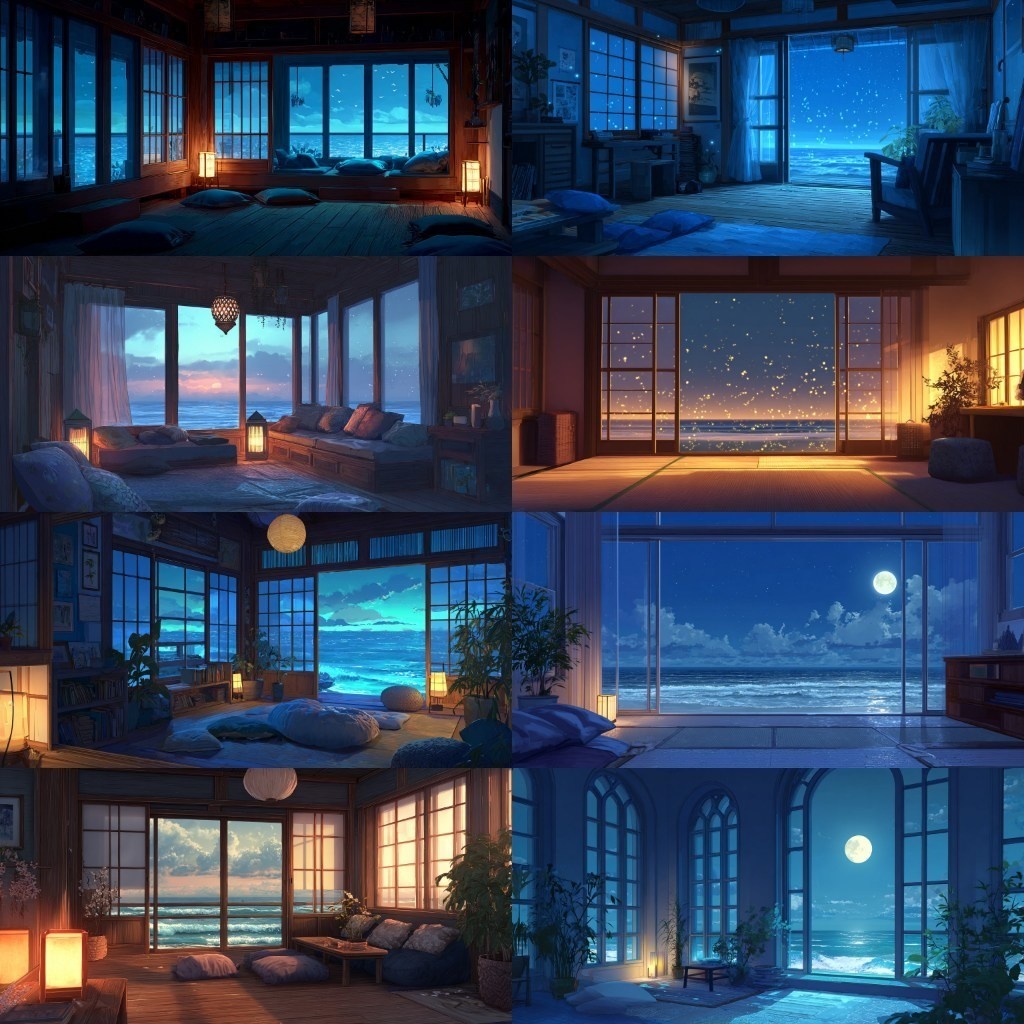 【背景素材】部屋400枚(Vol.1 春夏秋冬,ゲーミング,ホラー系部屋)