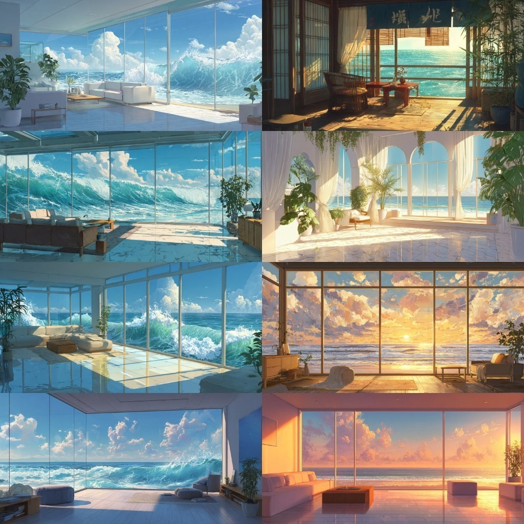 【背景素材】部屋400枚(Vol.1 春夏秋冬,ゲーミング,ホラー系部屋)