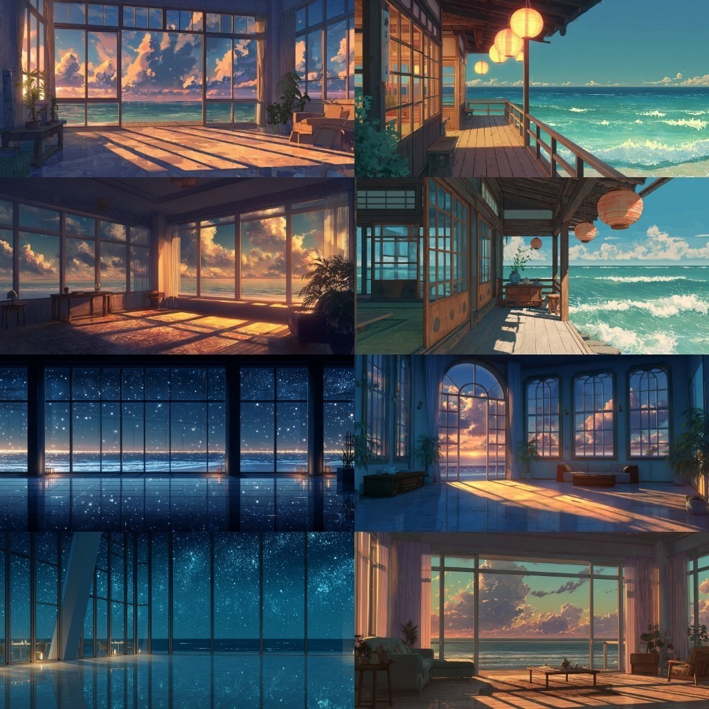 【背景素材】部屋400枚(Vol.1 春夏秋冬,ゲーミング,ホラー系部屋)