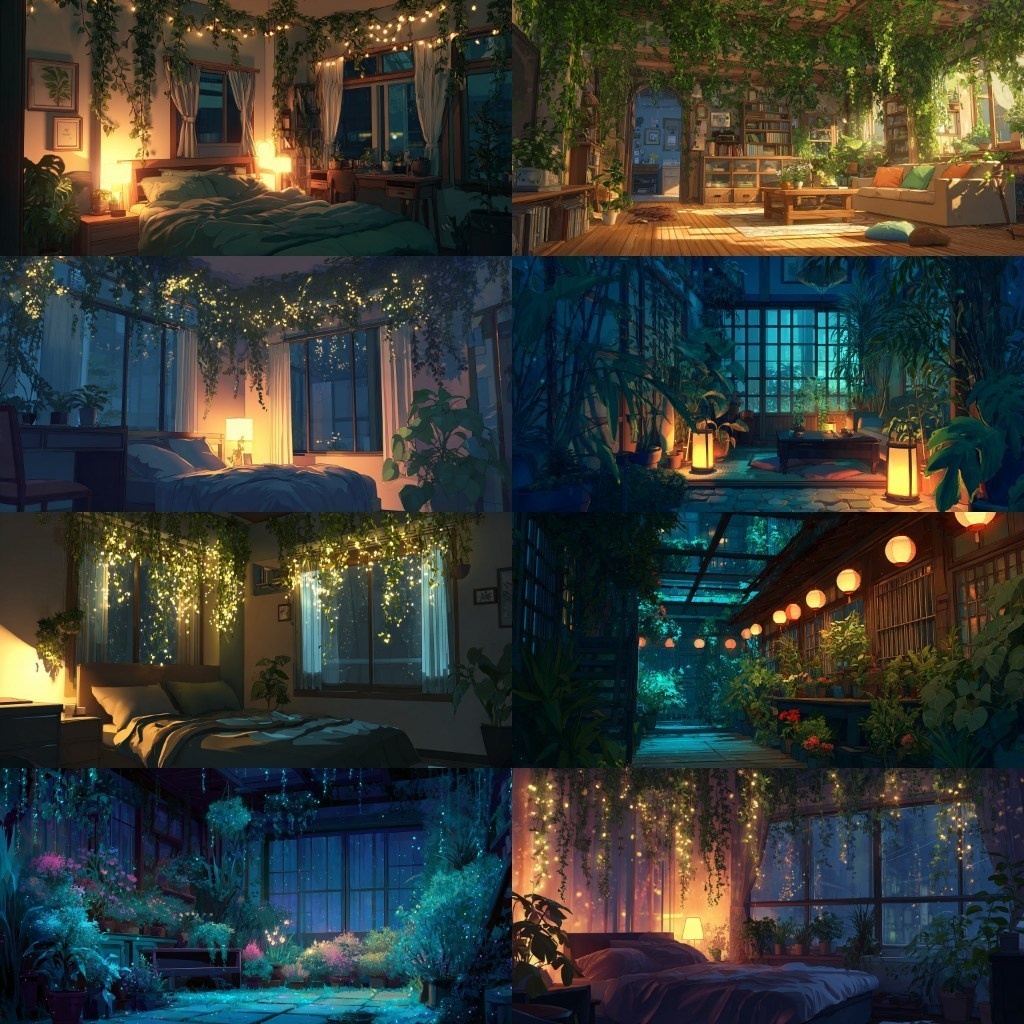 【背景素材】部屋400枚(Vol.2 植物,水槽,高層階系部屋)